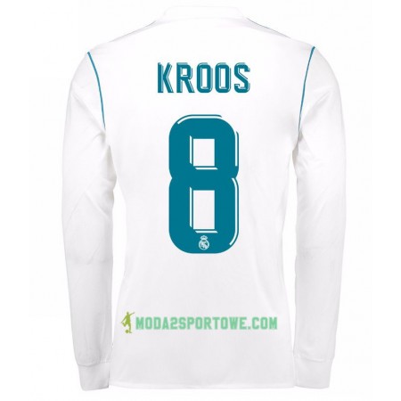 Koszulka Real Madryt Toni Kroos 8 Domowe Stroje Piłkarskie 2017/18 Długi Rękaw