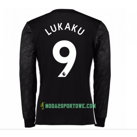 Koszulka Manchester United Romelu Lukaku 9 Wyjazdowe Stroje Piłkarskie 2017/18 Długi Rękaw
