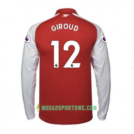 Koszulka Arsenal Olivier Giroud 12 Domowe Stroje Piłkarskie 2017/18 Długi Rękaw
