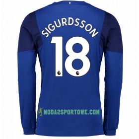 Koszulka Everton Gylfi Sigurdsson 18 Domowe Stroje Piłkarskie 2017/18 Długi Rękaw
