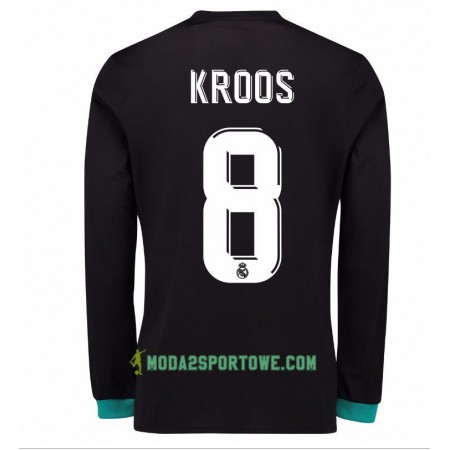 Koszulka Real Madryt Toni Kroos 8 Wyjazdowe Stroje Piłkarskie 2017/18 Długi Rękaw