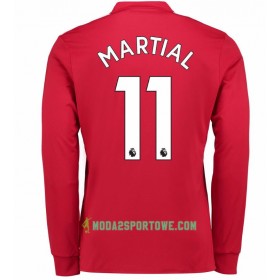 Koszulka Manchester United Anthony Martial 11 Domowe Stroje Piłkarskie 2017/18 Długi Rękaw