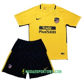 Koszulka Atlético Madryt Dziecięcy Wyjazdowe Stroje Piłkarskie 2017/18 Krótki Rękaw