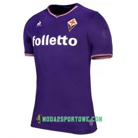 Koszulka ACF Fiorentina Domowe Stroje Piłkarskie 2017/18 Krótki Rękaw