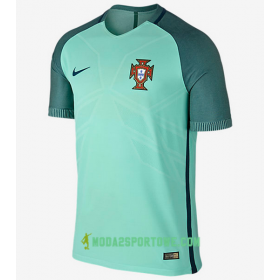 Koszulka Portugalia Wyjazdowe Stroje Piłkarskie Euro 2016