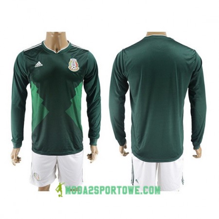 Koszulka Meksyk Domowe Stroje Piłkarskie 2017/18 Długi Rękaw