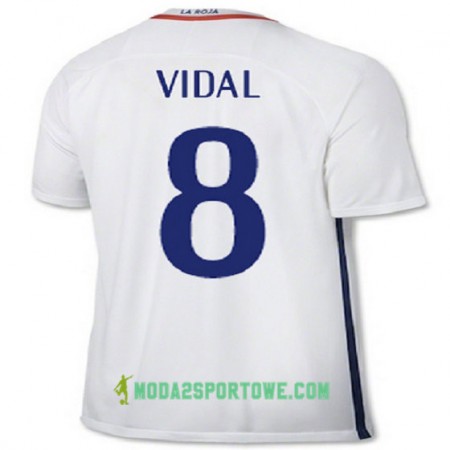 Koszulka Chile VIDAL Wyjazdowe Stroje Piłkarskie 2016/17 Krótki Rękaw