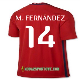 Koszulka Chile M FERNANDEZ Domowe Stroje Piłkarskie 2016/17 Krótki Rękaw