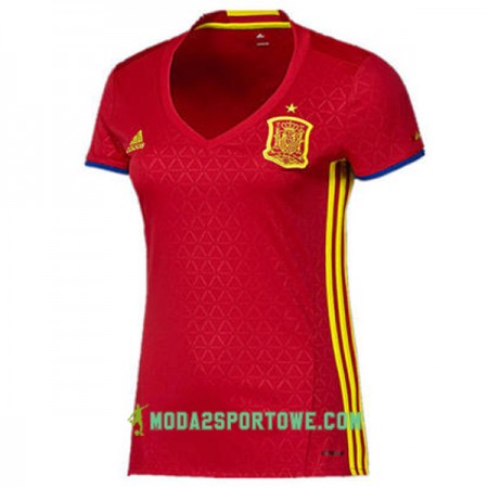 Koszulka Hiszpania Damska Domowe Stroje Piłkarskie Euro 2016