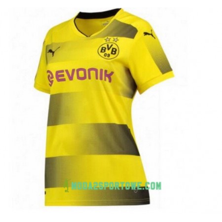 Koszulka Borussia Dortmund Damska Domowe Stroje Piłkarskie 2017/18 Krótki Rękaw