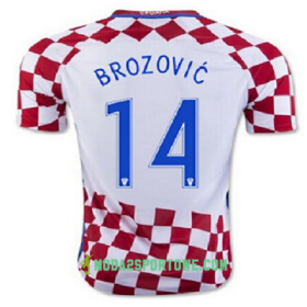 Koszulka Chorwacja BROZOVIC Domowe Stroje Piłkarskie Euro 2016