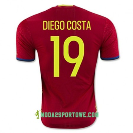 Koszulka Hiszpania DIEGO COSTA Domowe Stroje Piłkarskie Euro 2016