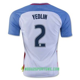 Koszulka Stany Zjednoczone YEDLIN Domowe Stroje Piłkarskie 2016/17 Krótki Rękaw