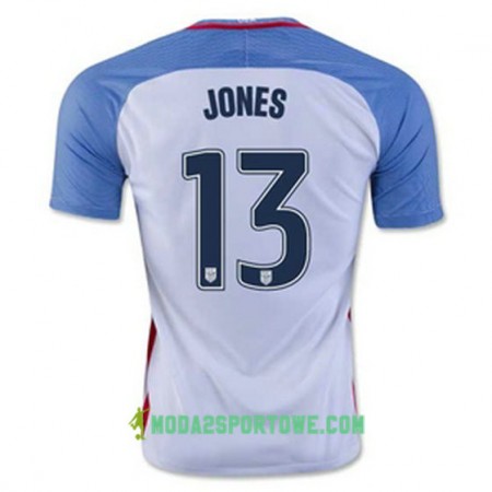 Koszulka Stany Zjednoczone JONES Domowe Stroje Piłkarskie 2016/17 Krótki Rękaw