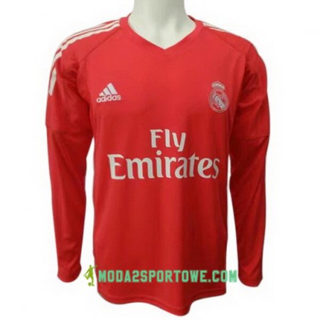 Koszulka Real Madryt Bramkarska Wyjazdowe Stroje Piłkarskie 2017/18 Długi Rękaw