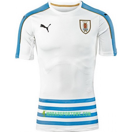 Koszulka Urugwaj Wyjazdowe Stroje Piłkarskie 2016/17 Krótki Rękaw