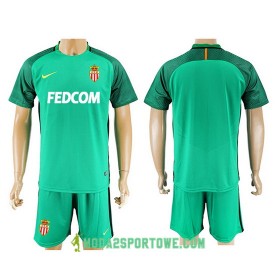 Koszulka AS Monaco Bramkarska Stroje Piłkarskie 2017/18 Krótki Rękaw