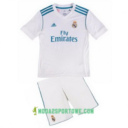 Koszulka Real Madryt Dziecięcy Domowe Stroje Piłkarskie 2017/18 Krótki Rękaw
