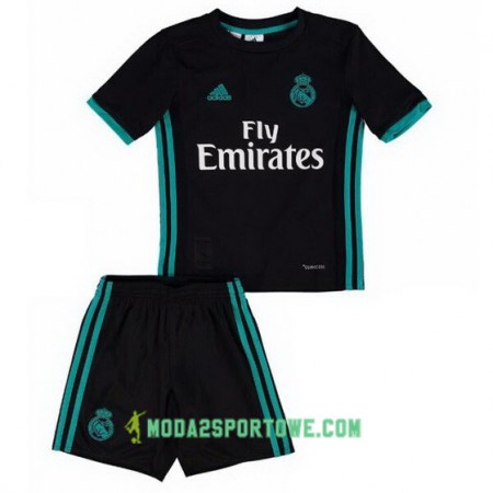 Koszulka Real Madryt Dziecięcy Wyjazdowe Stroje Piłkarskie 2017/18 Krótki Rękaw