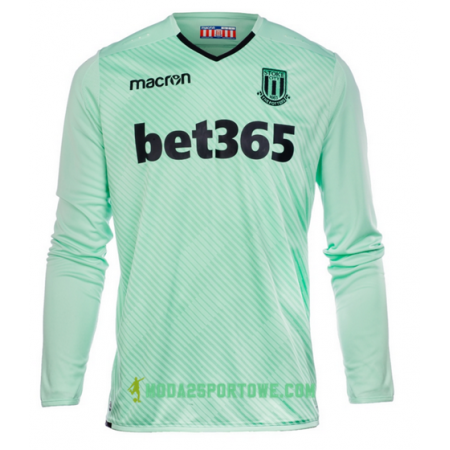 Koszulka Stoke City Bramkarska Wyjazdowe Stroje Piłkarskie 2017/18 Długi Rękaw