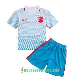 Koszulka Turcja Dziecięcy Wyjazdowe Stroje Piłkarskie 2016/17 Krótki Rękaw