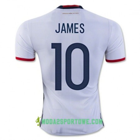 Koszulka Kolumbia JAMES Domowe Stroje Piłkarskie 2016/17 Krótki Rękaw