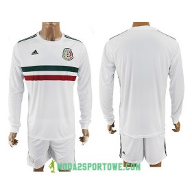 Koszulka Meksyk Wyjazdowe Stroje Piłkarskie 2017/18 Długi Rękaw