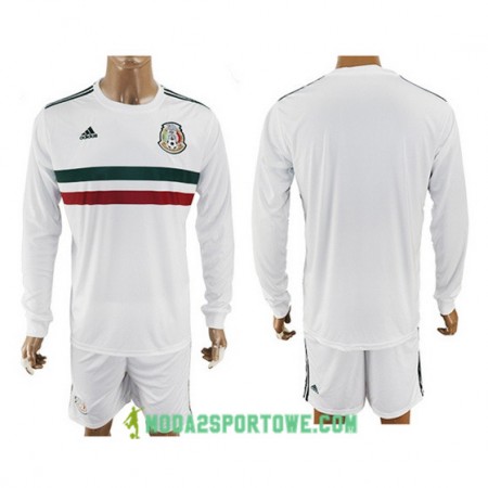 Koszulka Meksyk Wyjazdowe Stroje Piłkarskie 2017/18 Długi Rękaw