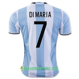 Koszulka Argentyna DI MARIA Domowe Stroje Piłkarskie 2016/17 Krótki Rękaw