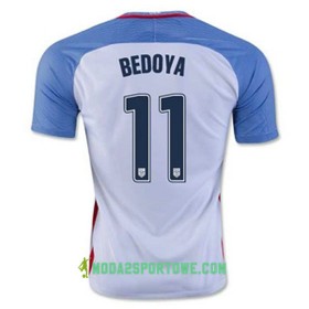 Koszulka Stany Zjednoczone BEDOYA Domowe Stroje Piłkarskie 2016/17 Krótki Rękaw