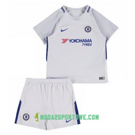 Koszulka Chelsea Dziecięcy Wyjazdowe Stroje Piłkarskie 2017/18 Krótki Rękaw