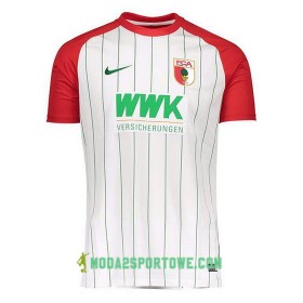 Koszulka FC Augsburg Domowe Stroje Piłkarskie 2017/18 Krótki Rękaw