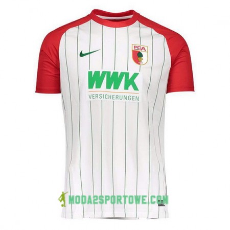 Koszulka FC Augsburg Domowe Stroje Piłkarskie 2017/18 Krótki Rękaw