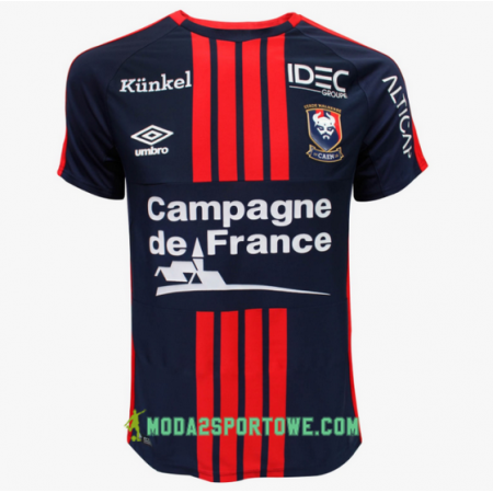 Koszulka SM Caen Domowe Stroje Piłkarskie 2017/18 Krótki Rękaw