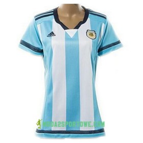 Koszulka Argentyna Damska Domowe Stroje Piłkarskie 2016/17 Krótki Rękaw
