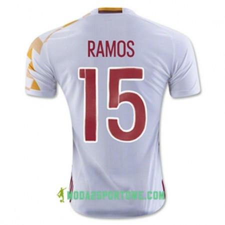 Koszulka Hiszpania RAMOS Wyjazdowe Stroje Piłkarskie Euro 2016