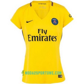 Koszulka Paris SG Damska Wyjazdowe Stroje Piłkarskie 2017/18 Krótki Rękaw