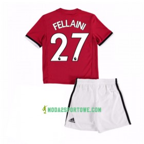Koszulka Manchester United Marouane Fellaini 27 Dziecięcy Domowe Stroje Piłkarskie 2017/18 Krótki Rękaw