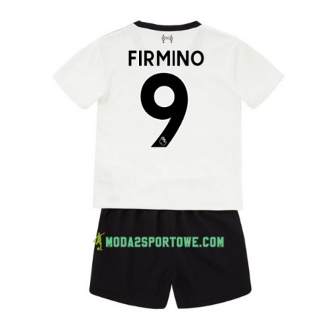 Koszulka Liverpool Roberto Firmino 9 Dziecięcy Wyjazdowe Stroje Piłkarskie 2017/18 Krótki Rękaw