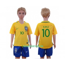 Koszulka Brazylia Kaka 10 Dziecięcy Domowe Stroje Piłkarskie 2016 Krótki Rękaw