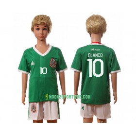Koszulka Meksyk Blanco 10 Dziecięcy Domowe Stroje Piłkarskie 2016 Krótki Rękaw