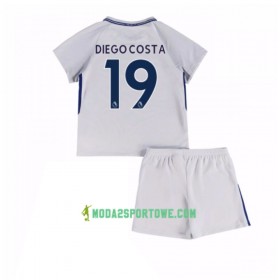 Koszulka Chelsea Diego Costa 19 Dziecięcy Wyjazdowe Stroje Piłkarskie 2017/18 Krótki Rękaw