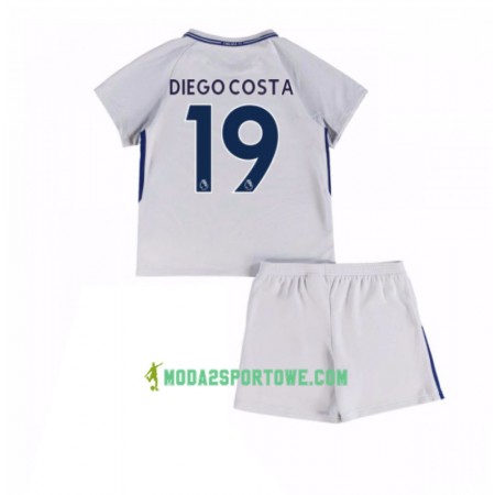 Koszulka Chelsea Diego Costa 19 Dziecięcy Wyjazdowe Stroje Piłkarskie 2017/18 Krótki Rękaw