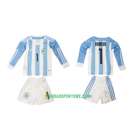 Koszulka Argentyna Romero 1 Dziecięcy Domowe Stroje Piłkarskie 2016 Długi Rękaw