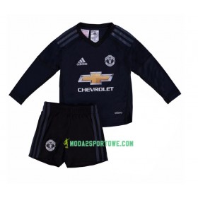 Koszulka Manchester United Bramkarska David de Gea 1 Dziecięcy Domowe Stroje Piłkarskie 2017/18 Długi Rękaw