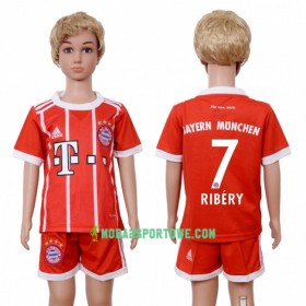 Koszulka Bayern Monachium Franck Ribery 7 Dziecięcy Domowe Stroje Piłkarskie 2017/18 Krótki Rękaw