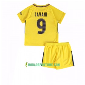 Koszulka Paris SG Edinson Cavani 9 Dziecięcy Wyjazdowe Stroje Piłkarskie 2017/18 Krótki Rękaw