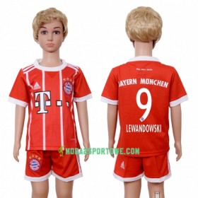 Koszulka Bayern Monachium Robert Lewandowski 9 Dziecięcy Domowe Stroje Piłkarskie 2017/18 Krótki Rękaw
