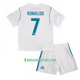 Koszulka Real Madryt Cristiano Ronaldo 7 Dziecięcy Domowe Stroje Piłkarskie 2017/18 Krótki Rękaw
