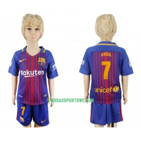 Koszulka FC Barcelona Arda Turan 7 Dziecięcy Domowe Stroje Piłkarskie 2017/18 Krótki Rękaw